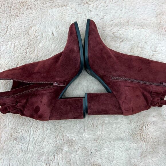 Arturo Chiang leather upper suede block heel bootie - Picture 5 of 6